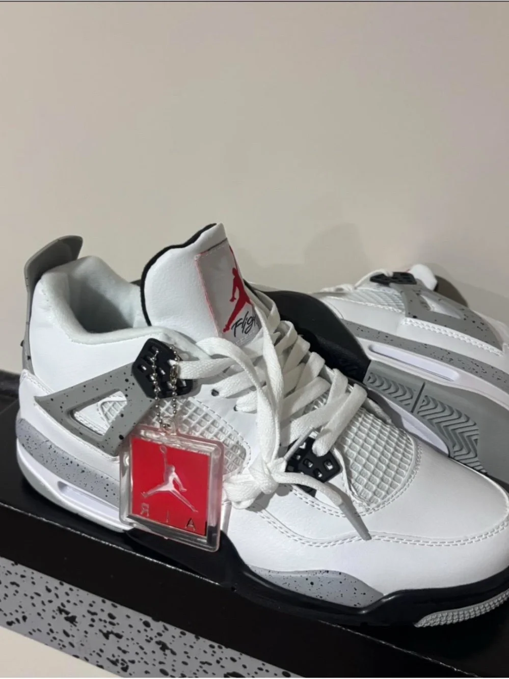 Jordan White / Grey / Black Retro Basketball Sneakers